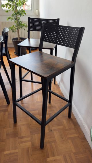 Taburetes de Bar Altos (Set de 4)