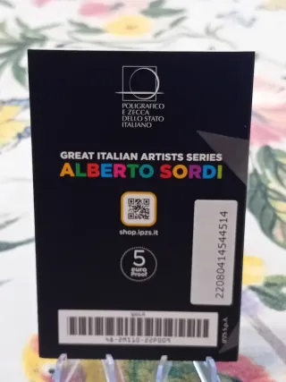 Coincard 5 Euro Alberto Sordi 2022