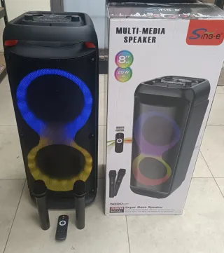 Altavoz Grande Sing-e con Micrófonos