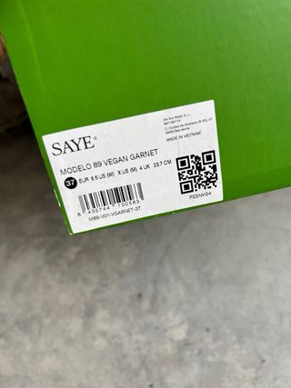 Zapatillas Saye Veganas Talla 37