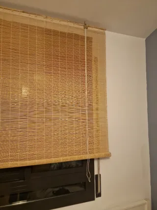 Persiana de bambú natural