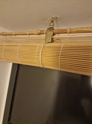 Persiana de bambú natural