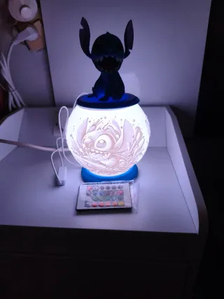 Lámpara LED Stitch con control remoto