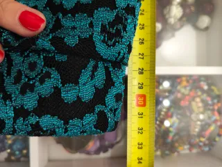 Vestido Vertize Gala Negro y Turquesa