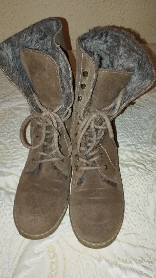 Botines serraje marrones