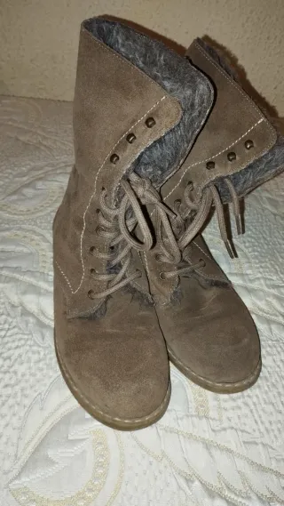 Botines serraje marrones