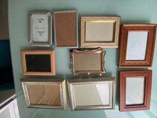 Portarretratos madera y dorado