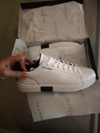 Zapatillas Replay Blancas talla 44