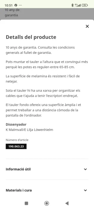 Escritorio Ikea Bekant Blanco