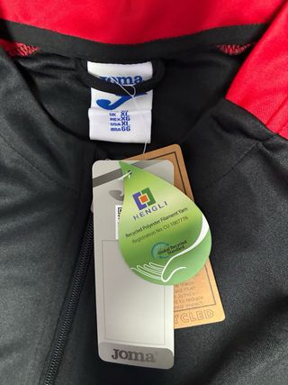 Chándal Joma Negro/Rojo Nuevo Talla XL