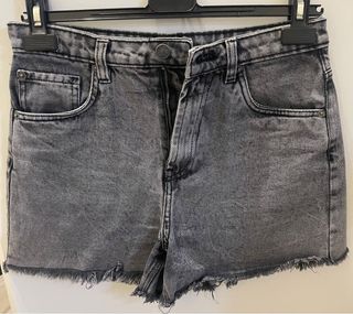 Shorts I Am grigio scuro con frange Tg M