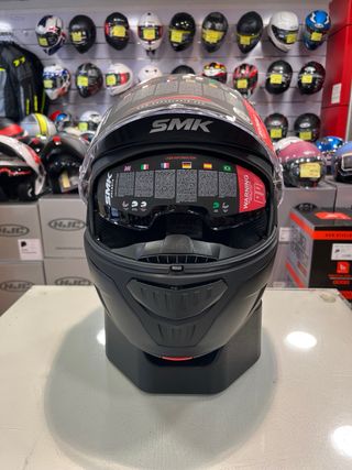 Casco Modular SMK Negro Mate