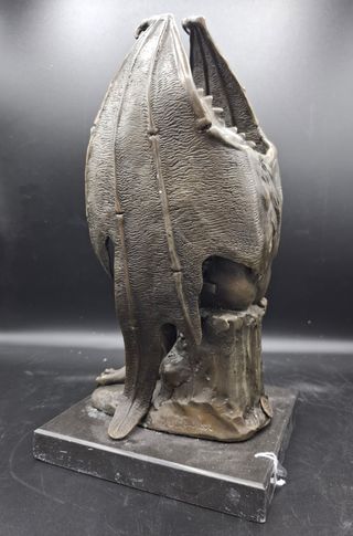 Gran Escultura Bronce Diablo Pensante