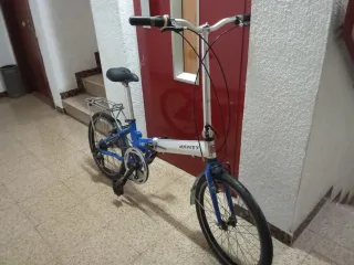 Bicicleta Plegable Monty F20 Azul de Aluminio