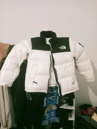 Giubbotto The North Face bianco e nero