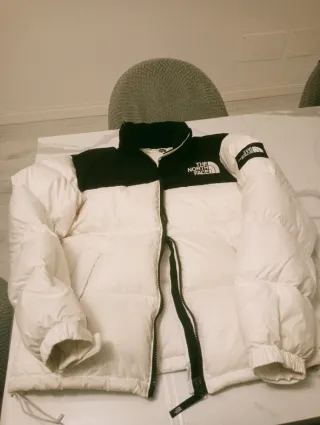 Giubbotto The North Face bianco e nero