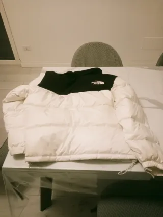 Giubbotto The North Face bianco e nero