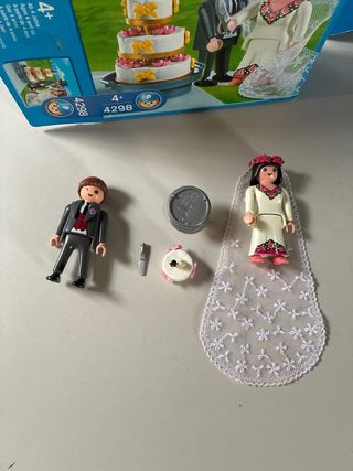 Playmobil Novios 4298 y niña con gatos
