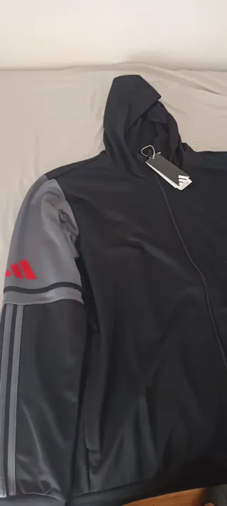 Chándal Adidas Negro y Gris (chaqueta y pantalón)