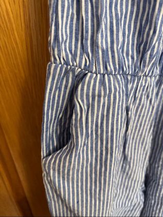 Mono rayas azul y blanco mujer