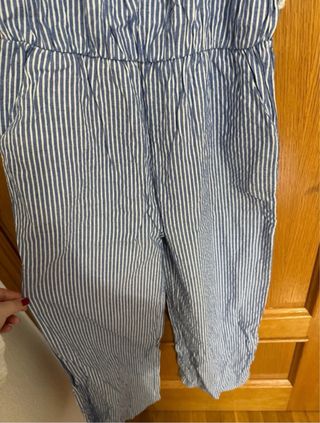 Mono rayas azul y blanco mujer