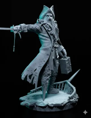 Figura Davy Jones Piratas del Caribe