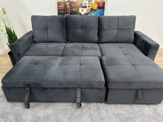 Sofá cama gris 216cm