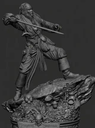 Figura Jack Sparrow Piratas del Caribe