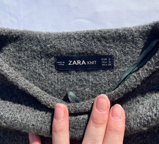 Jersey Zara Gris Punto