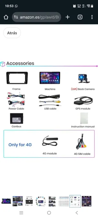 Pantalla Táctil SsangYong Kyron 2005-2013