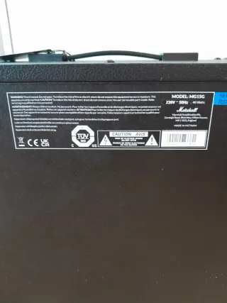 Amplificador Marshall MG15G Negro