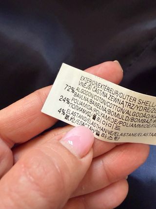 Giacca Zara Uomo Blu Misto Cotone Tg 48