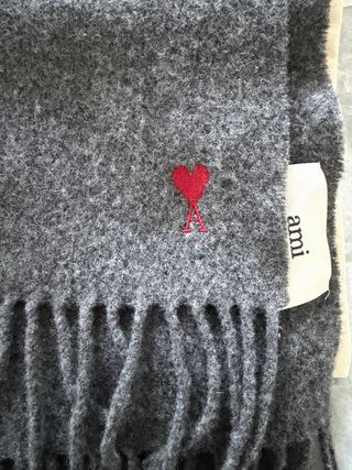 Sciarpa Ami Paris Grigia