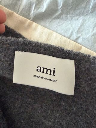 Sciarpa Ami Paris Grigia