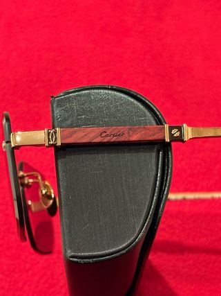 Gafas Cartier Doradas y marrón