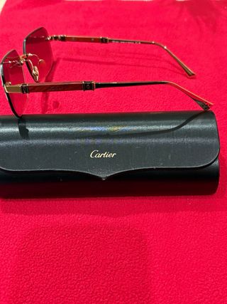 Gafas Cartier Doradas y marrón