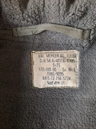 Parka Alemana Vintage Verde Talla 170 -190