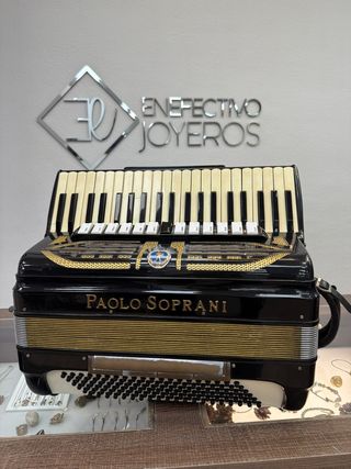 Pianos Y órganos Acordeon Paolo Soprani 120 Bajos
