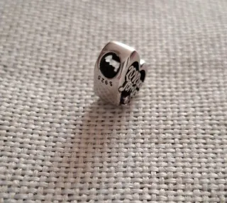 Charm Corazón MOM Plata y Circonitas