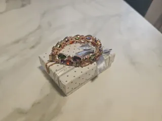 Pulsera mujer oro multicolor