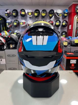 Casco Modular SMK Gullwing Azul Rojo
