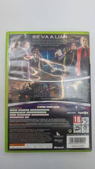 Videojuego Xbox 360 Saints Row The Third
