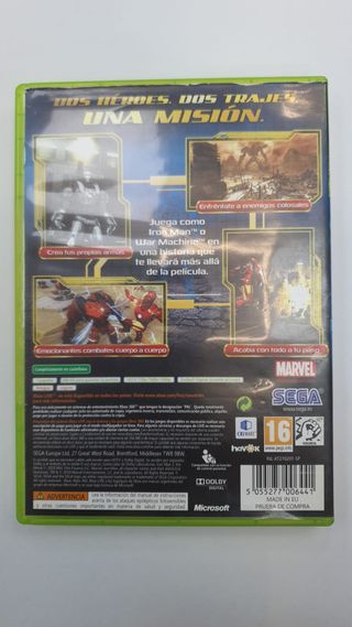 Videojuego Xbox 360 Iron Man 2