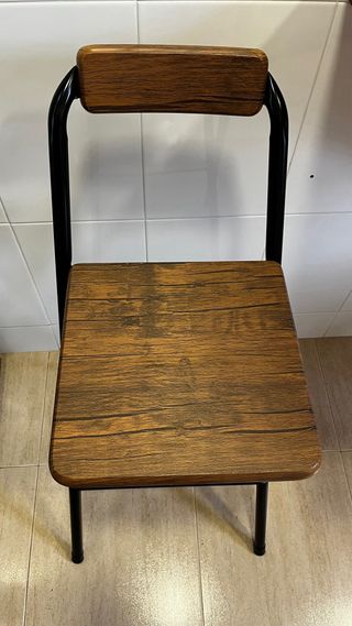 2 Taburetes altos con respaldo