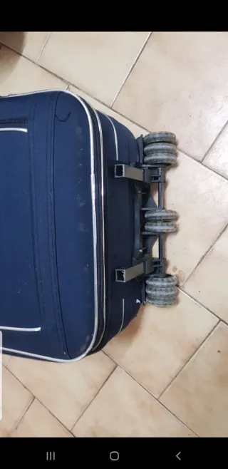 Trolley MYLES blu/argento