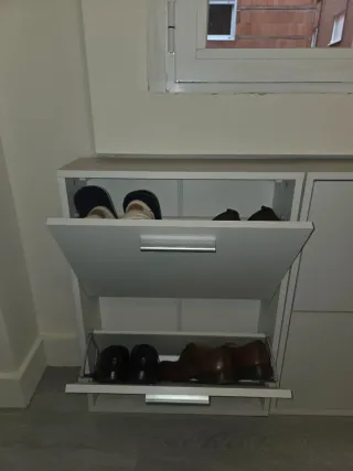 Cajón zapatero blanco