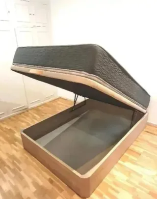 Canapé abatible madera y tela