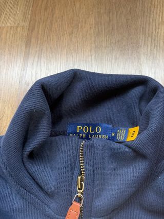 Jersey Polo Ralph Lauren Media Cremallera Azul