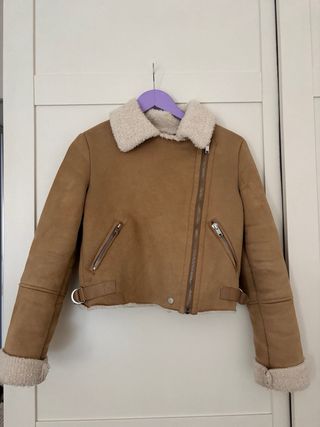 Chaqueta Bershka efecto ante forrada