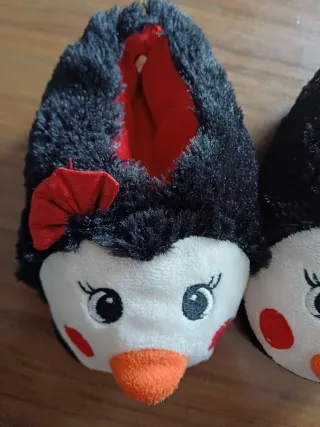 Zapatillas casa pingüino niño/niña